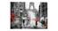 Red Umbrella And Eiffel Painting - 24 x 16 inch (multi-color) by Urban Ladder - Front View Design 1 - 799554