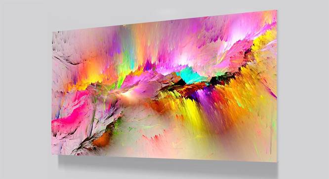 Multicolored Abstract Painting - 24 x 12 inch (multi-color) by Urban Ladder - Design 1 Side View - 799561
