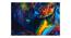 Neon Woman Portrait Painting - 24 x 16 inch (multi-color) by Urban Ladder - Design 1 Side View - 799564