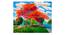 Orange Tree Landscape Painting - 24 x 19 inch (multi-color) by Urban Ladder - Design 1 Side View - 799565