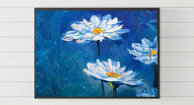 Pretty White Flowers Painting - 24 x 16 inch (multi-color) by Urban Ladder - Design 1 Side View - 799566