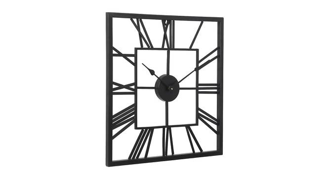 Square Roman Numbers Designer Wall Clock - 2 feet (Black) by Urban Ladder - Front View Design 1 - 799619
