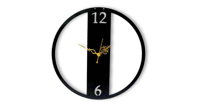 Long Dial Designer Wall Clock - 2 feet (Black) by Urban Ladder - Front View Design 1 - 799623