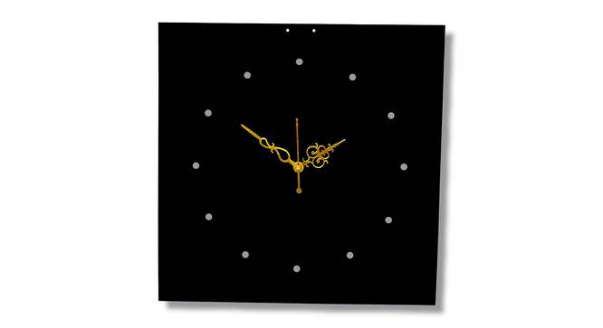 Square Minimal Designer Wall Clock - 2 feet (Black) by Urban Ladder - Front View Design 1 - 799624