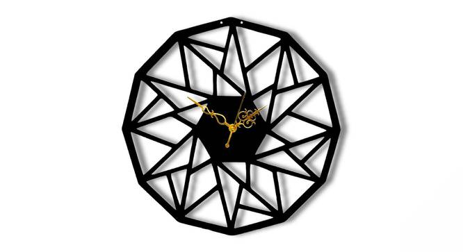 Mandala Designer Wall Clock - 2 feet (Black) by Urban Ladder - Front View Design 1 - 799625