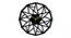 Mandala Designer Wall Clock - 2 feet (Black) by Urban Ladder - Front View Design 1 - 799625