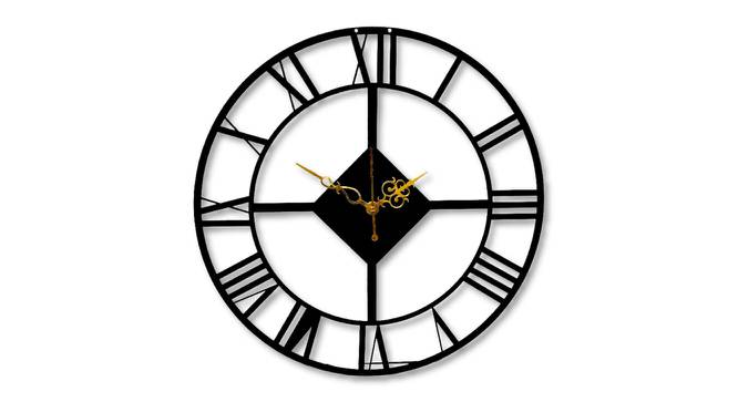 Roman Numbers Minimal Designer Wall Clock - 2 feet (Black) by Urban Ladder - Front View Design 1 - 799626
