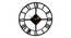Roman Numbers Minimal Designer Wall Clock - 2 feet (Black) by Urban Ladder - Front View Design 1 - 799626