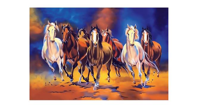 Seven Lucky Horses Painting - 24 x 16 inch (multi-color) by Urban Ladder - Front View Design 1 - 799628