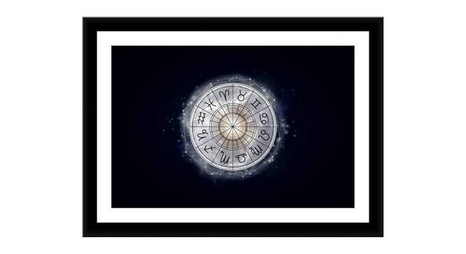 Silver Zodiac Circle Painting - 24 x 16 inch (multi-color) by Urban Ladder - Front View Design 1 - 799629