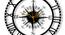 The Traveler Designer Wall Clock - 2 feet (Black) by Urban Ladder - Design 1 Side View - 799641