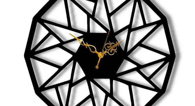 Mandala Designer Wall Clock - 2 feet (Black) by Urban Ladder - Design 1 Side View - 799644