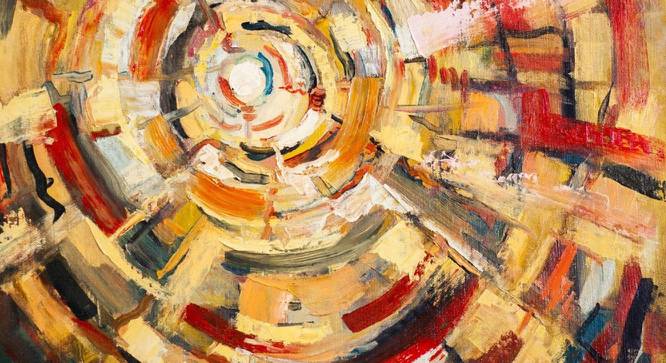 The Maze Painting - 24 x 16 inch (multi-color) by Urban Ladder - Design 1 Side View - 799652