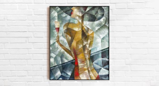 Woman With Cocktail Painting - 24 x 17 inch (multi-color) by Urban Ladder - Design 1 Side View - 799657