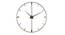 Sleek Black & Gold Wall Clock - 2 feet (Black) by Urban Ladder - Front View Design 1 - 799701