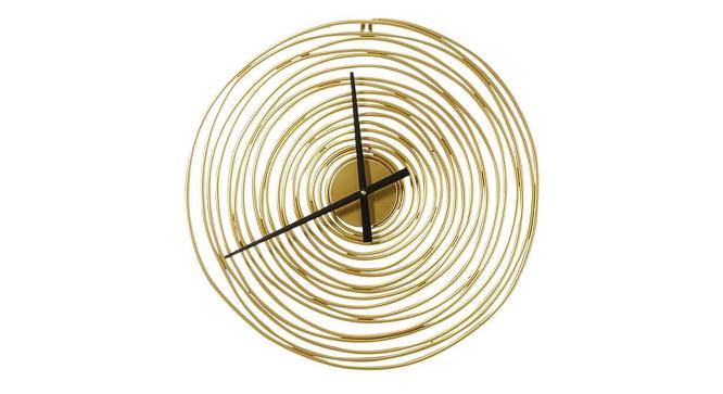 Spiral Wall Clock - 2 feet (Gold) by Urban Ladder - Front View Design 1 - 799702