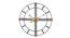 Black & Gold Piped Wall Clock - 2 feet (Black) by Urban Ladder - Front View Design 1 - 799703