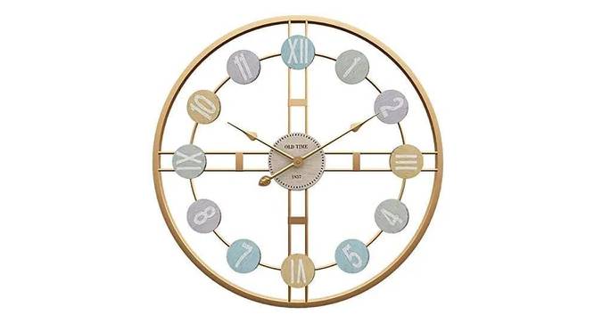 Colorful Numbers Wall Clock - 2 feet (Black) by Urban Ladder - Front View Design 1 - 799705