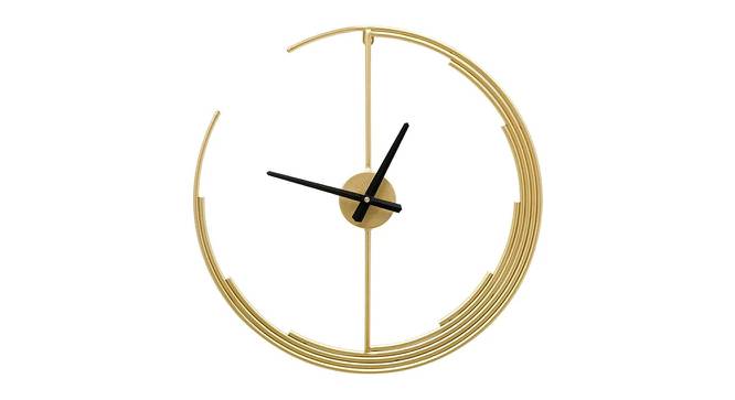 Moon Wall Clock - 2 feet (Gold) by Urban Ladder - Front View Design 1 - 799706