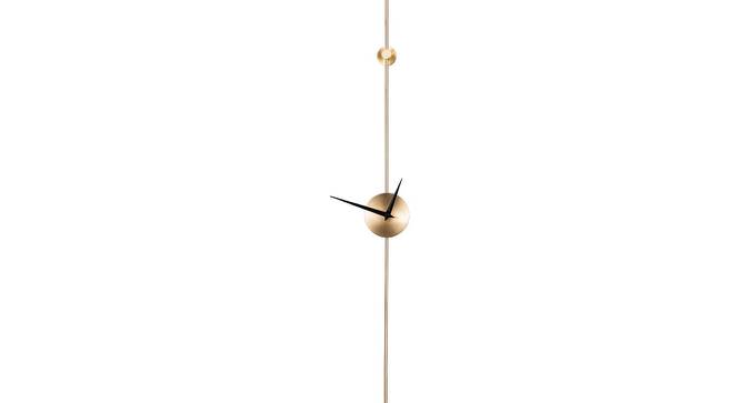 Minimal Wall Clock - 2 feet (Gold) by Urban Ladder - Front View Design 1 - 799707