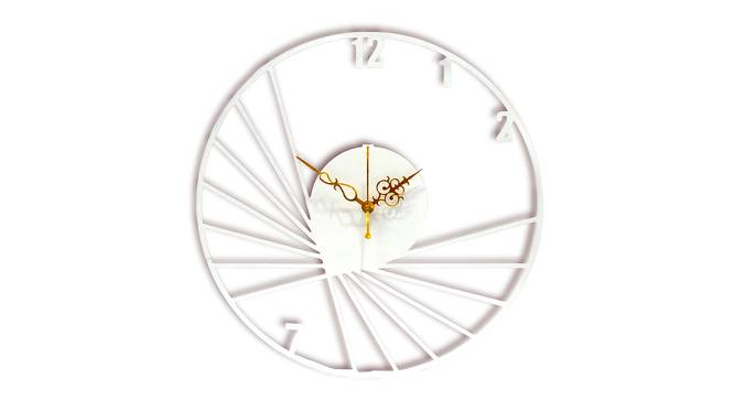 Multi-spikes Designer Wall Clock - 2 feet (White) by Urban Ladder - Front View Design 1 - 799711
