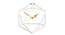 Hexagon Designer Wall Clock - 2 feet (White) by Urban Ladder - Front View Design 1 - 799712
