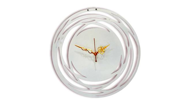 Round Cutout Designer Wall Clock - 2 feet (White) by Urban Ladder - Front View Design 1 - 799713
