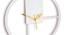 White Cutout Designer Wall Clock - 2 feet (White) by Urban Ladder - Design 1 Side View - 799723