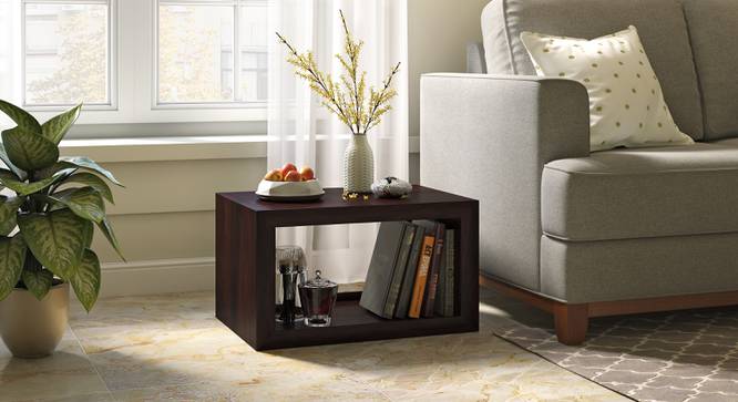 Euler's End Table (Mahogany Finish) by Urban Ladder - Front View - 