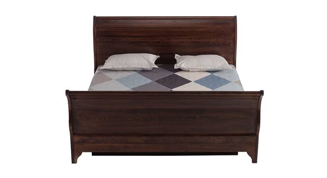 Reagan Non Storage Bed (Walnut Finish, Queen Bed Size) by Urban Ladder - Design 1 Side View - 801007