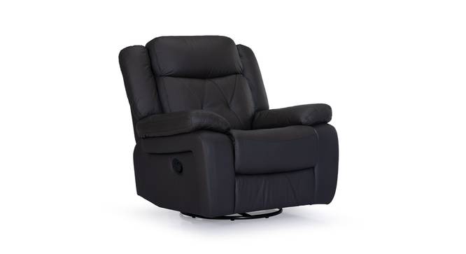 Bosco Leather Recliner (Brown, One Seater) by Urban Ladder - Front View Design 1 - 801129