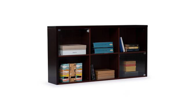 MJF Engineered Wood Bookshelf in Red (Red Finish) by Urban Ladder - Front View Design 1 - 801136