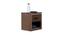 Salvador Engineered Wood Bedside Table in Dark Brown Finish (Brown Finish) by Urban Ladder - Front View Design 1 - 801244