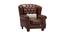 Beverly Leather Lounge Chair (Brown) by Urban Ladder - Front View Design 1 - 801246