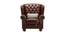 Beverly Leather Lounge Chair (Brown) by Urban Ladder - Design 1 Side View - 801251