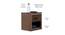 Salvador Engineered Wood Bedside Table in Dark Brown Finish (Brown Finish) by Urban Ladder - Ground View Design 1 - 801264