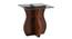Basil Beech Wood Side Table (Dark Oak Finish) by Urban Ladder - Front View Design 1 - 801379