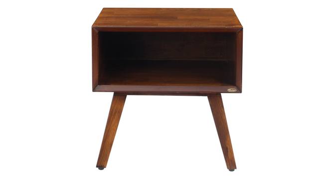 Bassett Steam Beech Wood Side Table (Brown Finish) by Urban Ladder - Design 1 Side View - 801388