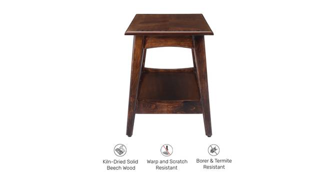 Eero Steam Beech Wood Side Table (Brown Finish) by Urban Ladder - Ground View Design 1 - 801399