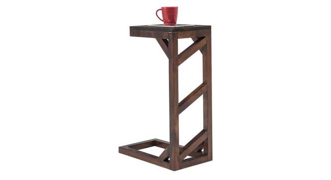 Pole Beech Wood (TALL) Side Table (Dark Oak Finish) by Urban Ladder - Front View Design 1 - 801436