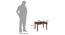 Hopper Beech Wood Side Table (Walnut Finish) by Urban Ladder - Design 1 Dimension - 801461