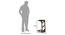 Pole Beech Wood (TALL) Side Table (Dark Oak Finish) by Urban Ladder - Design 1 Dimension - 801494