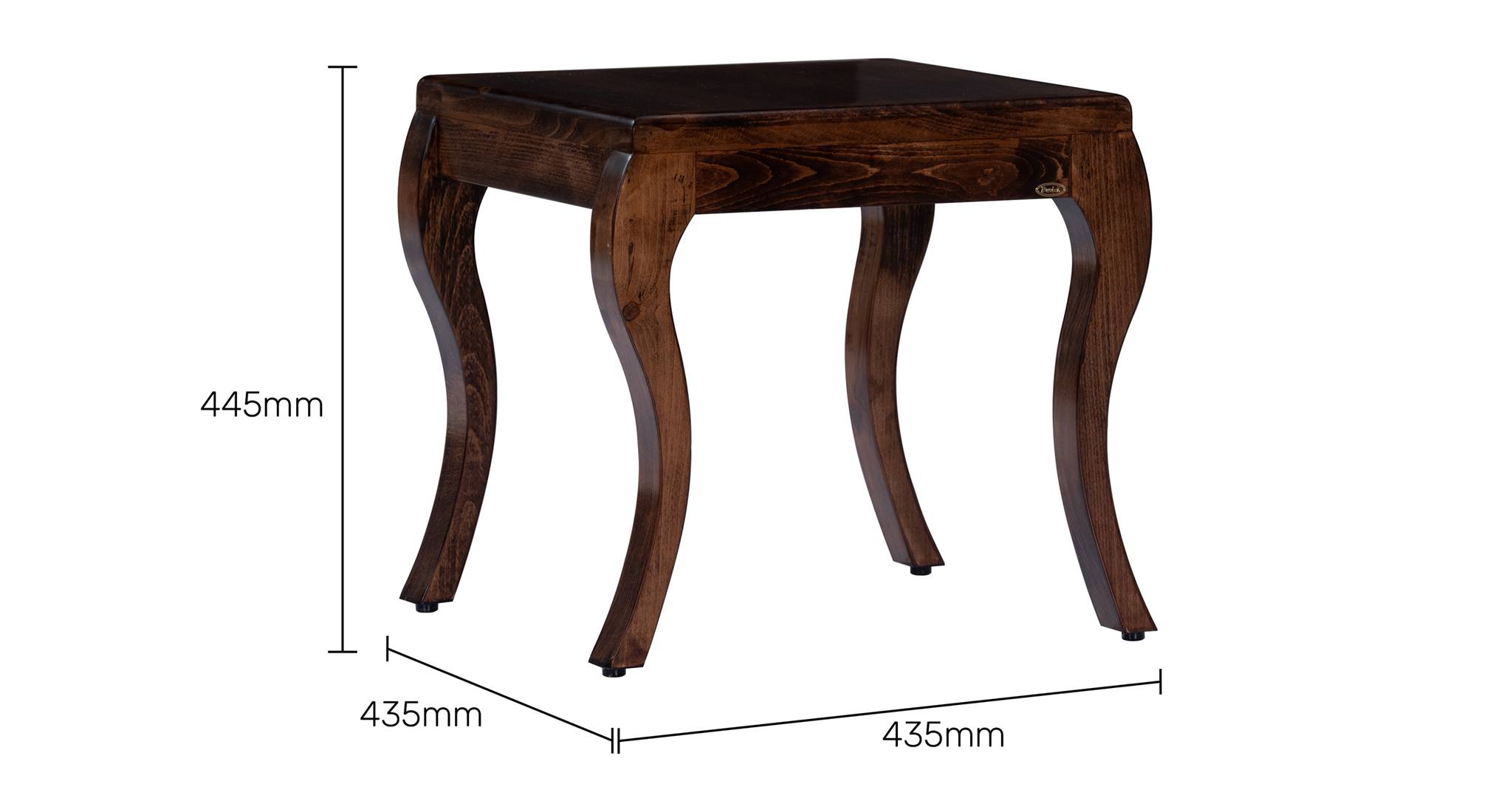 Solid Wood Side Table in Dark Oak Finish Urban Ladder