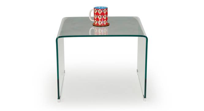 Kiara Clear Glass Side Table (Glass Finish) by Urban Ladder - Front View Design 1 - 801515