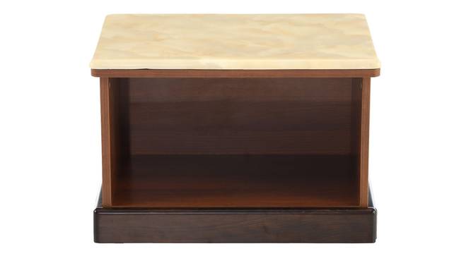Catherine Stone Side Table (White Finish) by Urban Ladder - Design 1 Side View - 801526