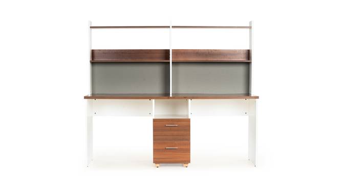 Connor Engineered Wood study table in White (White Finish) by Urban Ladder - Design 1 Side View - 801534