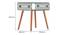 Fox Clear Glass Side Table (Glass Finish) by Urban Ladder - Design 1 Dimension - 801611