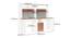 Connor Engineered Wood study table in White (White Finish) by Urban Ladder - Design 1 Dimension - 801618