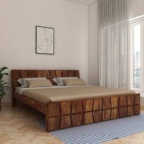 vintage home Antilles Solid Wood King Size Non Storage Bed in Brown Finish-picture-14