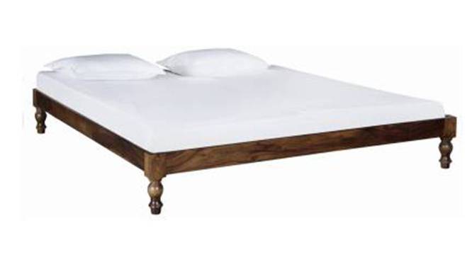 Aaradhita Non Storage Bed (Teak Finish, King Bed Size) by Urban Ladder - - 